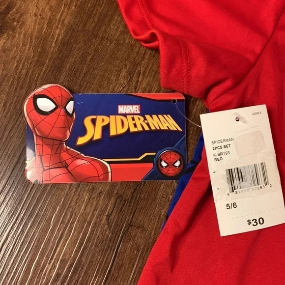 Marvel SpiderMan Pajamas Set Size Small NWT - Picture 6 of 6